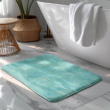 Patroon met lichtblauwe tropische palmbladeren