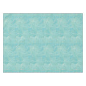 Patroon met lichtblauwe tropische palmbladeren tafelkleed (Voorkant (Horizontaal))