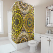 Patroon met mandalas. decoratieve elementen douchegordijn (In situ)