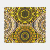 Patroon met mandalas.  decoratieve elementen fleece deken (Voorkant (Horizontaal))