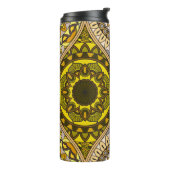 Patroon met mandalas. decoratieve elementen thermosbeker (Gedraaid links)