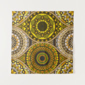 Patroon met mandalas. decoratieve elementen wandkleed (Voorkant (horizontaal))