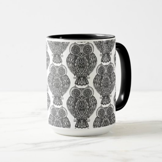 Patroon met modusherrie mok (Voorkant rechts)