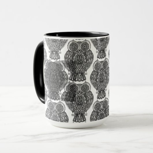 Patroon met modusherrie mok (Voorkant links)