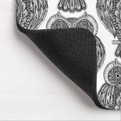 Patroon met modusherrie muismat (Hoek)