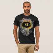 patroon met monogram D T-shirt (Voorkant volledig)