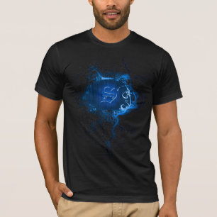 patroon met monogram S T-shirt