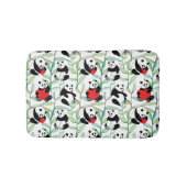 patroon met mooie panda ' s met hart badmat (Voorkant)