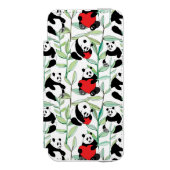 patroon met mooie panda ' s met hart incipio iPhone portemonnee hoesje (Voorkant Agenda)