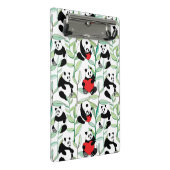 patroon met mooie panda ' s met hart mini klembord (Schuin)
