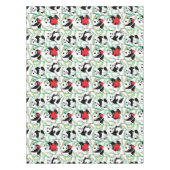 patroon met mooie panda ' s met hart tafelkleed (Voorkant)