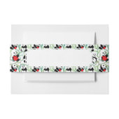 patroon met mooie panda ' s met hart uitnodigingen wikkel (Voorkant Voorbeeld)