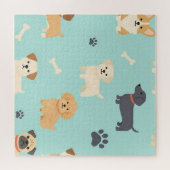 Patroon met Mopshondjes Legpuzzel (Horizontaal)
