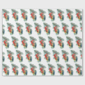 patroon met omleiding met kerstaven met kerst cadeaupapier (Vlak)