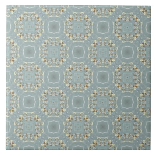 Patroon met omloop en cirkels tegeltje (Voorkant)