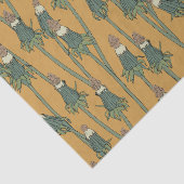 Patroon met ongeopende andelion tissuepapier (Detail)