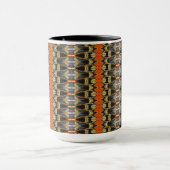 Patroon met oranje koffie Mok (Midden)