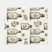 Patroon met oude apothekerskruidenflessen fleece deken (Voorkant (Horizontaal))