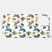 Patroon met paarden geïnspireerd door de scandinav Case-Mate iPhone case (Achterkant (horizontaal))