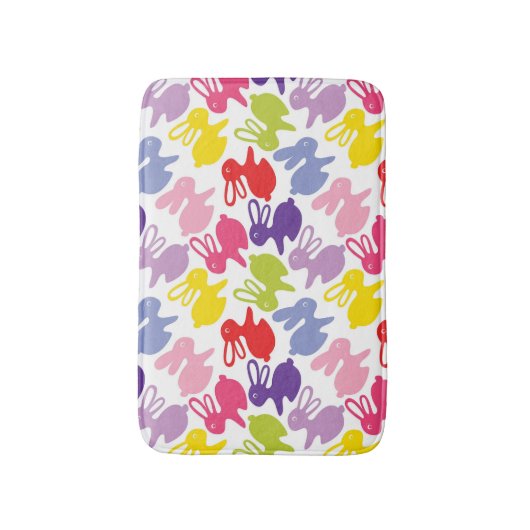 patroon met Paaskonijnen Badmat (Voorkant Verticaal)