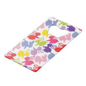 patroon met Paaskonijnen Creditkaart Flessenopener (Achterkant Gekanteld)