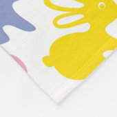 patroon met Paaskonijnen Fleece Deken (Hoek)