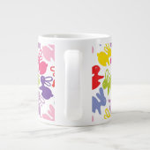 patroon met Paaskonijnen Grote Koffiekop (Achterkant)