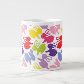 patroon met Paaskonijnen Grote Koffiekop (Voorkant)