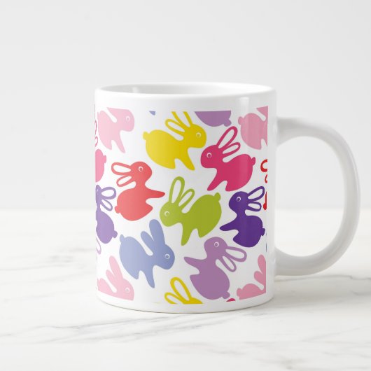 patroon met Paaskonijnen Grote Koffiekop (Rechts)