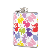 patroon met Paaskonijnen Heupfles (Links)