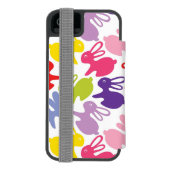 patroon met Paaskonijnen Incipio iPhone Portemonnee Hoesje (Agenda Achterkant)