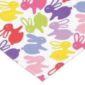 patroon met Paaskonijnen Korte Tafelloper (Hoek)