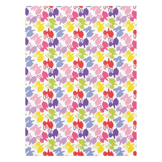 patroon met Paaskonijnen Tafelkleed (Voorkant)