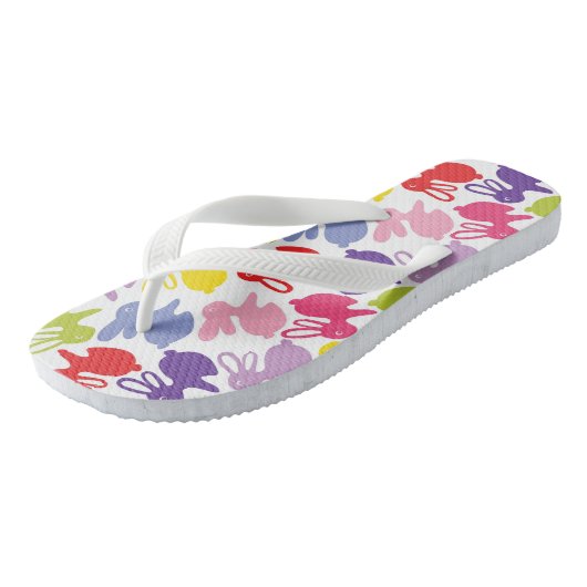 patroon met Paaskonijnen Teenslippers (Schuin)