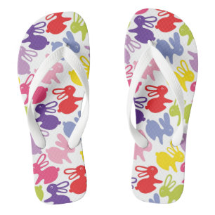 patroon met Paaskonijnen Teenslippers