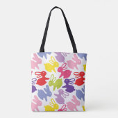 patroon met Paaskonijnen Tote Bag (Achterkant)