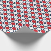 Patroon met patriottische retro-Stippen Cadeaupapier (Hoek)