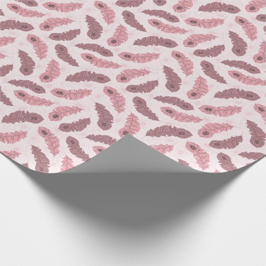 patroon met paukveren cadeaupapier (Hoek)