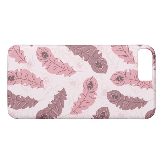 patroon met paukveren Case-Mate iPhone case (Achterkant (Horizontaal))