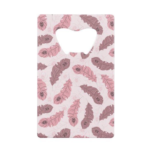 patroon met paukveren creditkaart flessenopener (Voorkant)