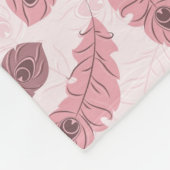 patroon met paukveren fleece deken (Hoek)