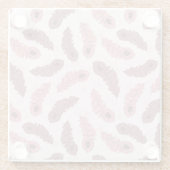 patroon met paukveren glazen onderzetter (Achterkant)