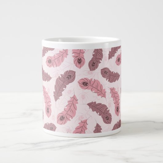 patroon met paukveren grote koffiekop (Voorkant)