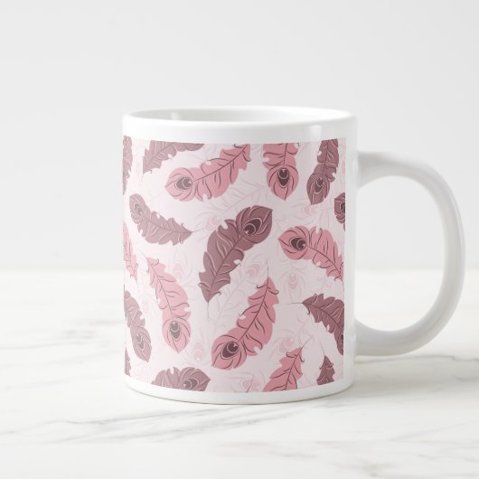 patroon met paukveren grote koffiekop (Rechts)