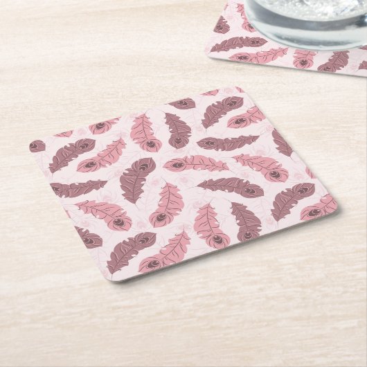 patroon met paukveren kartonnen onderzetters (Schuin)