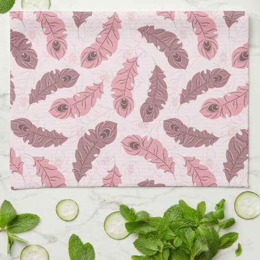 patroon met paukveren theedoek (Gevouwen)