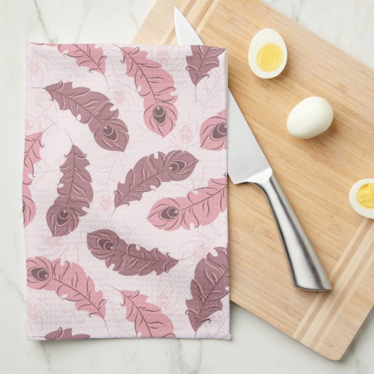 patroon met paukveren theedoek (Quarter Fold)