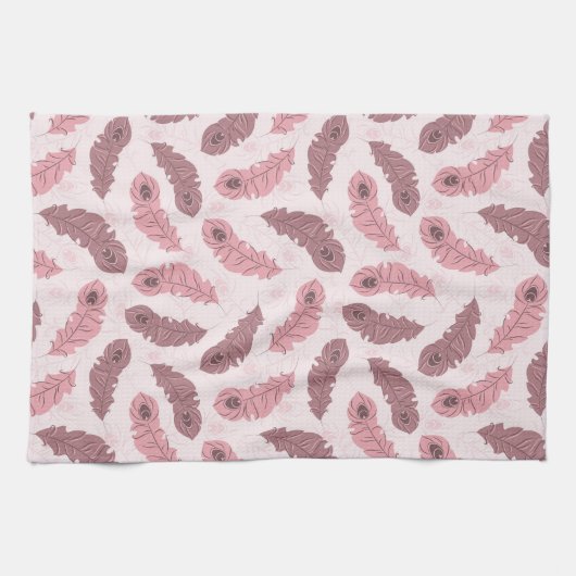 patroon met paukveren theedoek (Horizontaal)