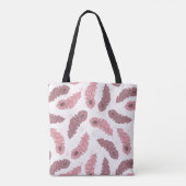 patroon met paukveren tote bag (Achterkant)