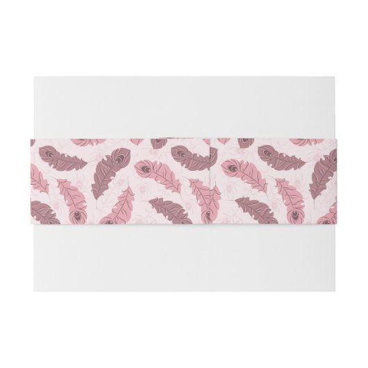 patroon met paukveren uitnodigingen wikkel (Achterkant Voorbeeld)